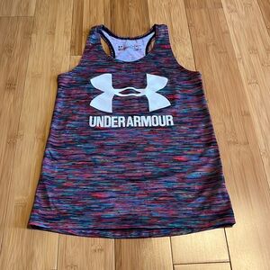 Girls Under Armour racerback tank top size small